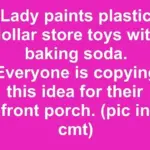 Lady paints river stones with green acrylics. Everyone is obsessed with this genius hack