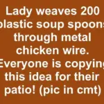 Lady submerges 45 empty orange pill bottles into frosted green glass paint. Everyone is copying this idea for their patio!