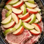 Sprinkle onion soup mix over raw sliced potatoes, accompanied by 2 ingredients, into slow cooker for a savory dish that’s my default when I don’t kn